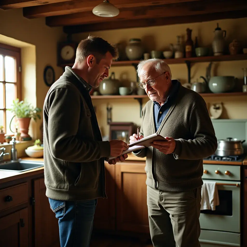 Un sachet de thé avec des herbes fraîches dans un environnement naturel.